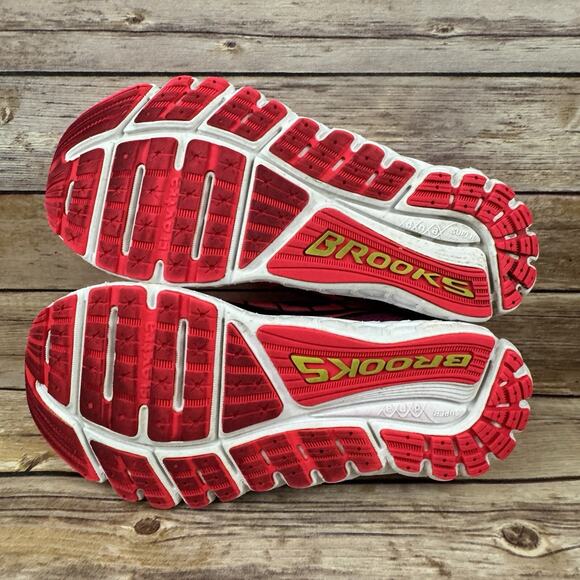 Brooks Womens Transcend Ultimate Ride Shoe Pink Running Sneakers 9.5 - Picture 6 of 11
